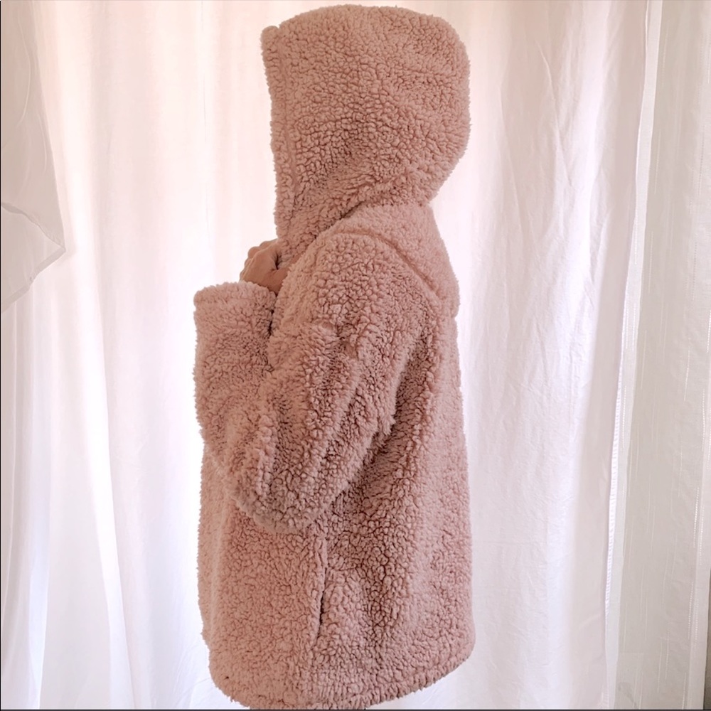 pink teddy coat